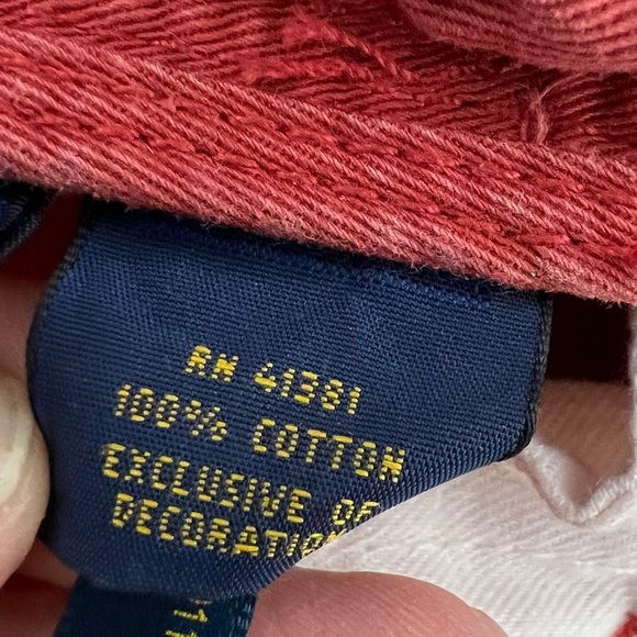 POLO RALPH LAUREN Men's Relaxed fit Medium Red Cotton Flat Front Shorts - Picture 7 of 9